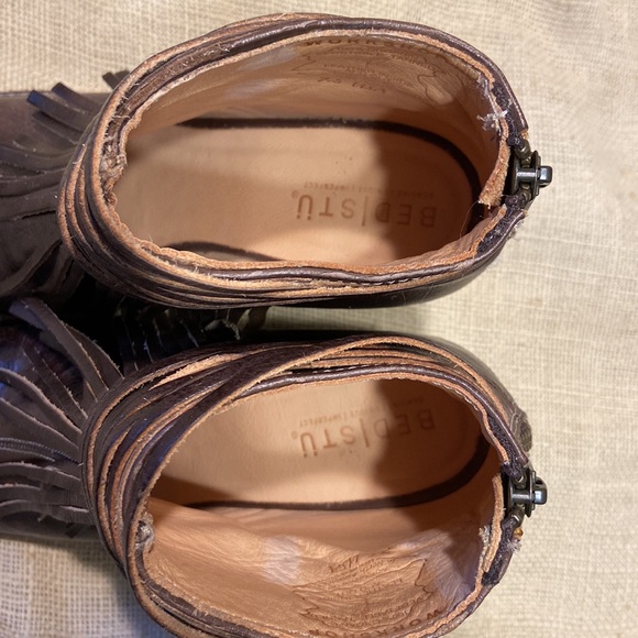Bed Stu Olivia leather fringe bootie 7.5 - Picture 5 of 13